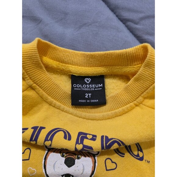 Colosseum Toddler LSU Tigers Purple Beta Fleece sweatshirt.  SIZE 2T - Picture 5 of 5